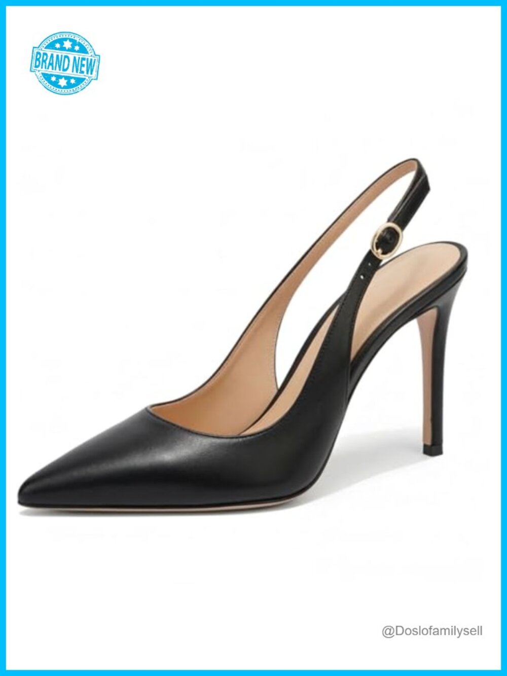 Slingback Kitten Heels Closed Toe Dress Pumps Comfortable Work Shoes